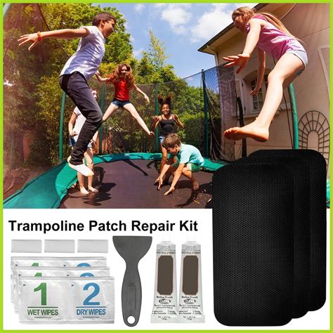 fix trampoline mat|trampoline safety net repair kit.